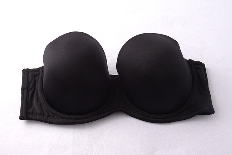 Freedombeauty | Silicone-Free Thin Cup European and American plus Size Non-Slip Bra Tube Top Underwear Wedding Bra Versatile Bcdefg