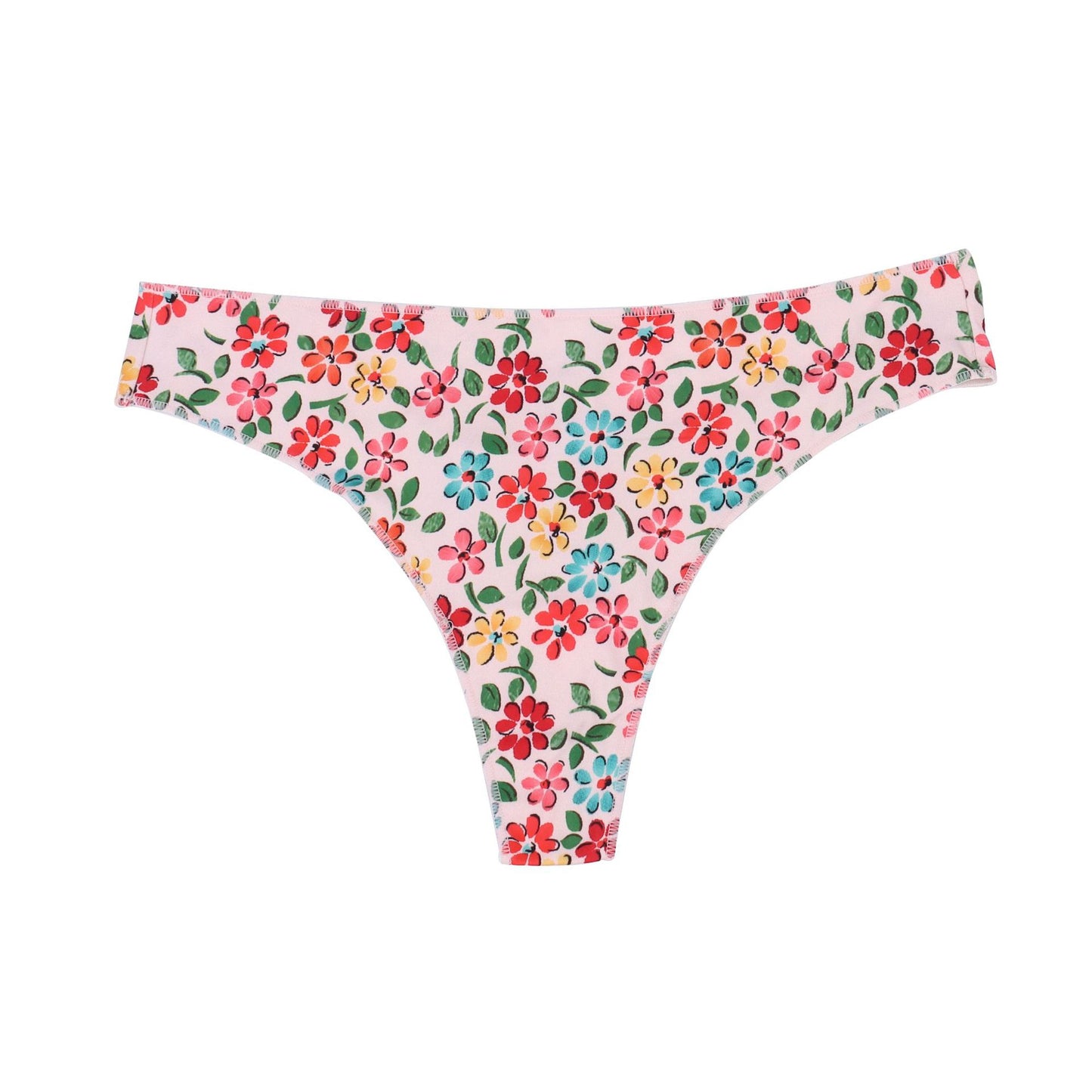 Freedombeauty | European and American Color T-Shaped Panties Seamless Invisible and Breathable Briefs Women's Low-Rise Underwear T-Back