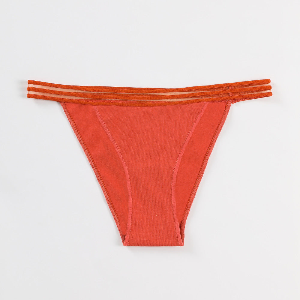 Freedombeauty | plus Size Cotton Underwear Low Waist Women's Briefs European and American Bikini Bikini