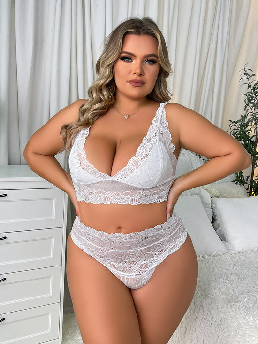 Freedombeauty | Temptation plus Size Sexy Lingerie Suit New Gathering Bra Sexy Lingerie in Stock plus Size