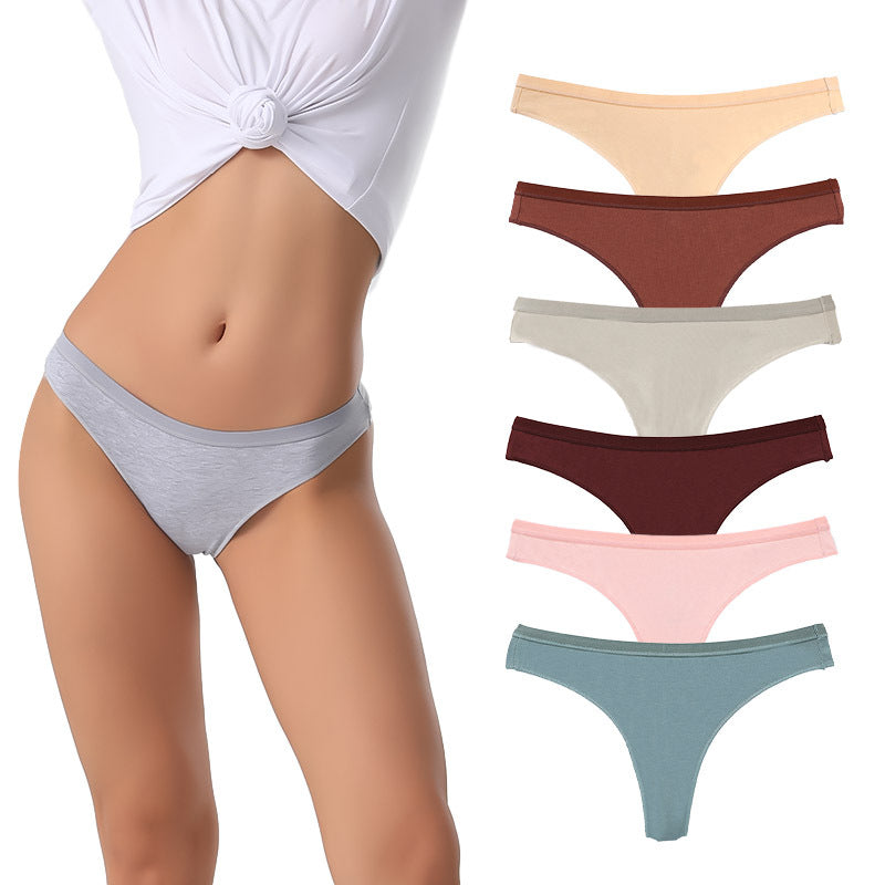 Freedombeauty | Women's T-Back Sexy Briefs Thongs Combed Cotton Support Small Orders