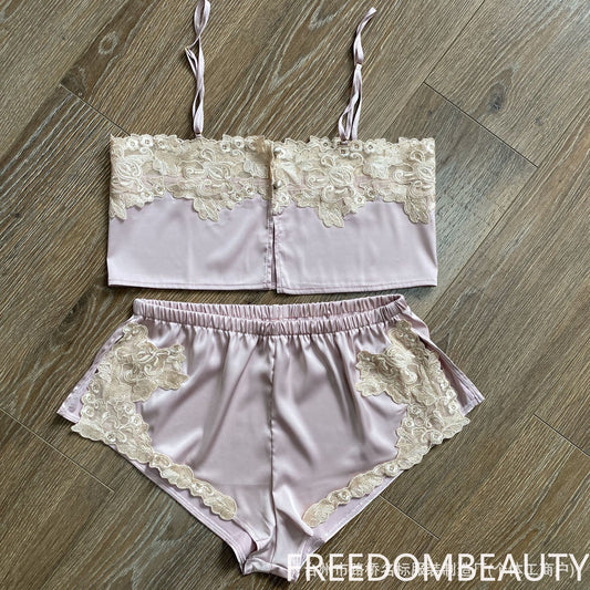 FREEDOMBEAUTY | 7021 Sex Set Pajamas, Sexy Embroidered Pajamas
