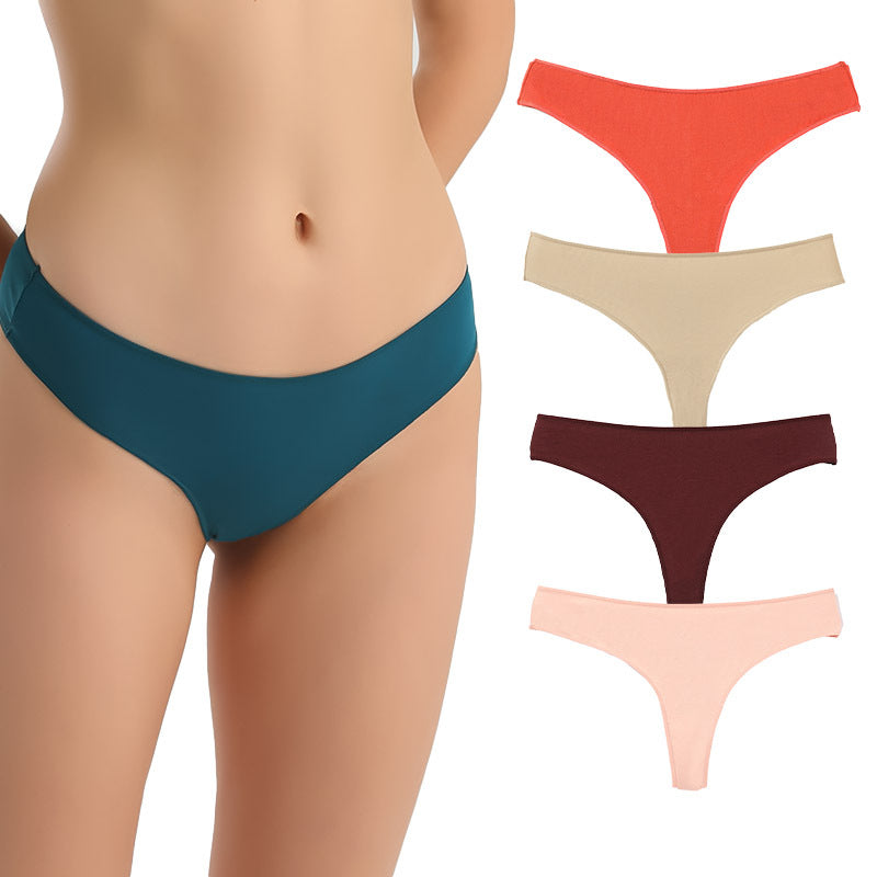 Freedombeauty | Customized Hip Lifting Women's T-Back Thongs Hot Sale in Europe and America 40S Combed Cotton Sexy Lady's Briefs