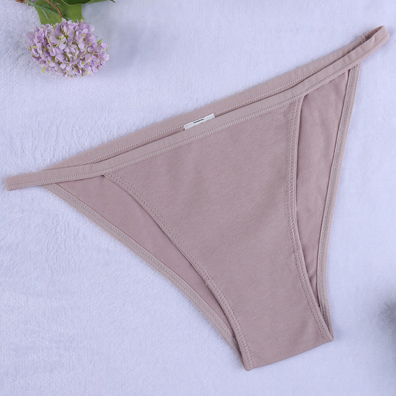 Freedombeauty | European and American Cotton Underwear Women's Bikini Women's Briefs Low Waist T-Back Support