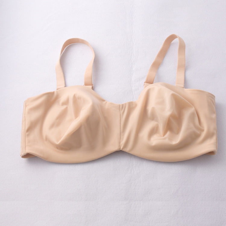 Freedombeauty | Seamless Ultra-Thin Glossy Ice Silk Tube Top Bra Non-Slip Strapless plus Size Wedding Underwear