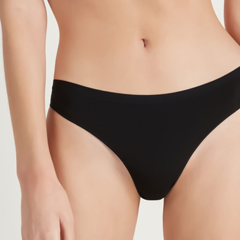 Freedombeauty | European Size Women's 100% Cotton Briefs Youth Sexy Thong Invisible Bikini Combed Cotton Support Briefs in Stock