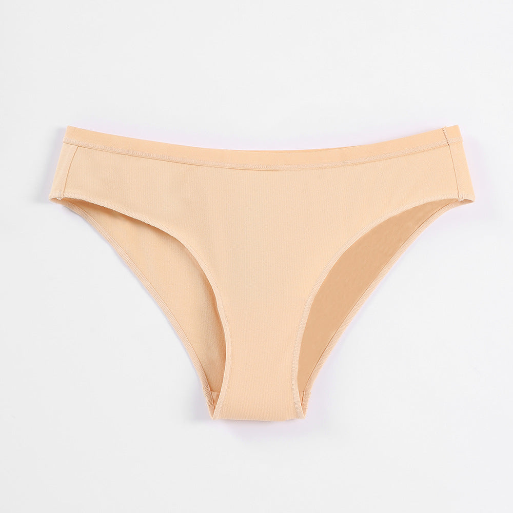 Freedombeauty | plus Size Underwear Women's 40 Combed Cotton Comfortable Solid Color Low Waist Women's Briefs Support Hot Sale