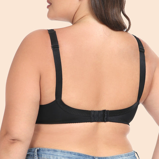 Freedombeauty | Translucent Mesh with Steel Ring Ultra-Thin Full Cup plus Size Bra Women's Underwear Big Chest Show Little European and American Style Bra Cdef