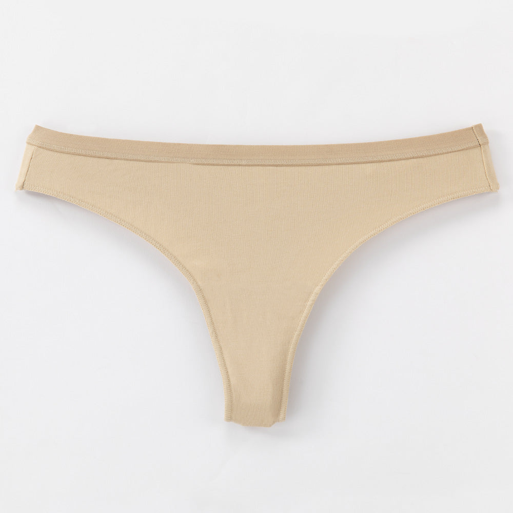 Freedombeauty | 100% Cotton Briefs Young Women Low Waist Sexy T-Back Combed Cotton Women's Briefs in Stock Support