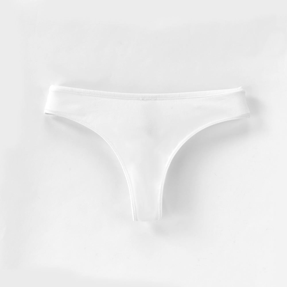 Freedombeauty | plus Size Underwear Pure Cotton Women's 150.00kg Wearable European and American Low Waist High Slit Briefs Sexy and Invisible Generation Hair