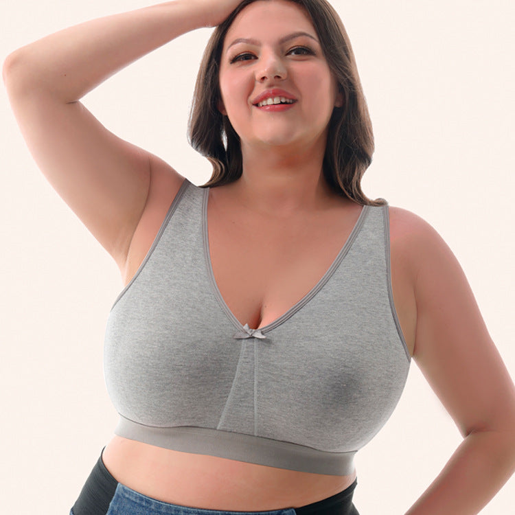 Freedombeauty | Direct Supply Stable Wireless Traceless plus Size Bra Full Cup 100.00kg Plump Girls Underwear
