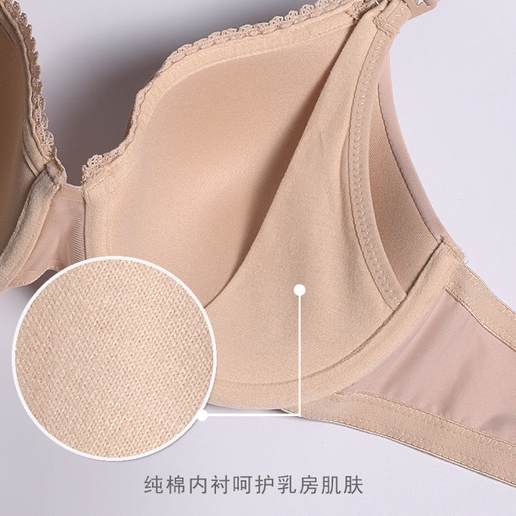 Freedombeauty | Anti-Wear Shoulder Strap Steel Ring Maternity Bra Brand European and American Nursing Underwear Female plus Size Boutique