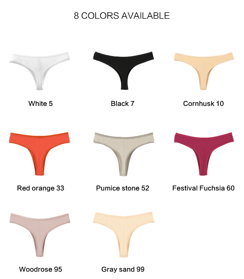 Freedombeauty | Large Size Ladies' Underwear Pure Cotton Sexy T-Back Temptation Invisible Briefs in Stock Hot Sale