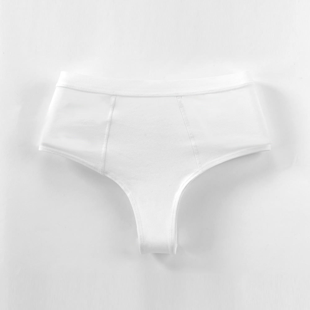 Freedombeauty | Sexy Panties Cotton Women's Briefs 40 Combed Cotton plus Size High Waist Girls' Shorts Comfortable