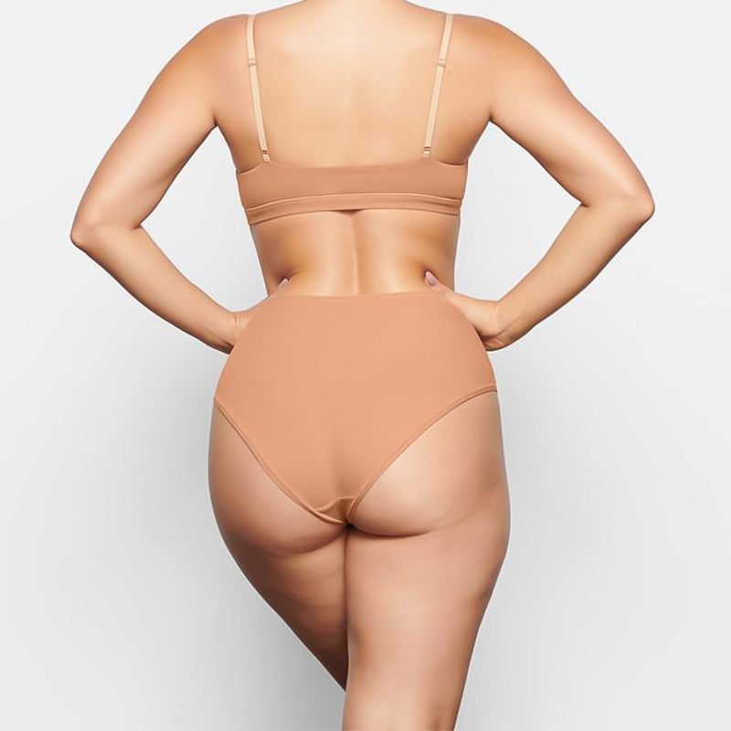 Freedombeauty | European Version Large Size Ladies' Underwear 150.00kg plus-Sized plus-Sized Non-Wear Leg Breathable Comfortable Pure Cotton Briefs in Stock