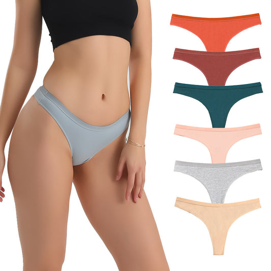 Freedombeauty | Custom European and American Ladies Sexy Thong Thongs Combed Cotton Source Support Small Orders