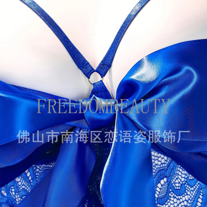 Freedombeauty | Exquisite Ribbon Sexy Sweet Charm Seduction Braces Fashion Pure Desire Style Jumpsuit Lace