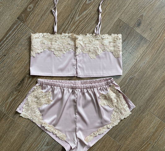 FREEDOMBEAUTY | 7021 Sex Set Pajamas, Sexy Embroidered Pajamas