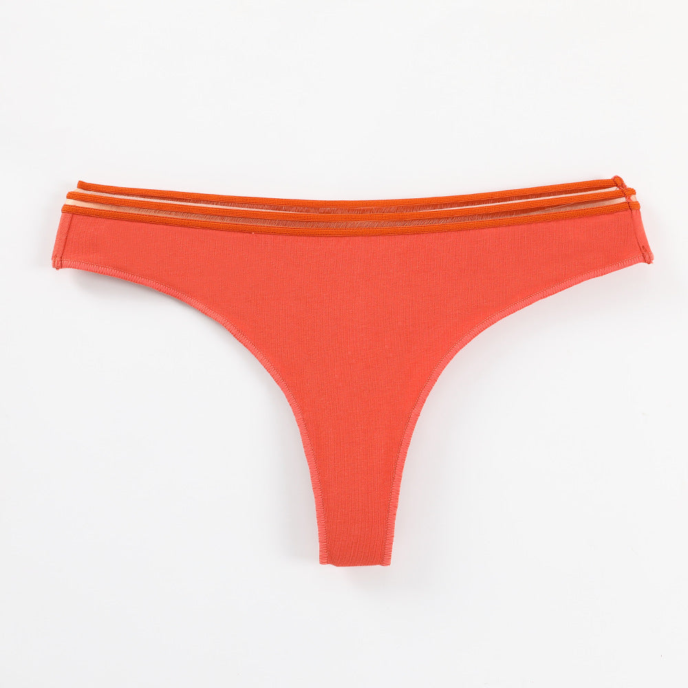 Freedombeauty | T-String for Women Underwear Hot Sale 40S Combed Cotton Sexy Lady's Briefs Live Broadcast Best-Selling in Stock