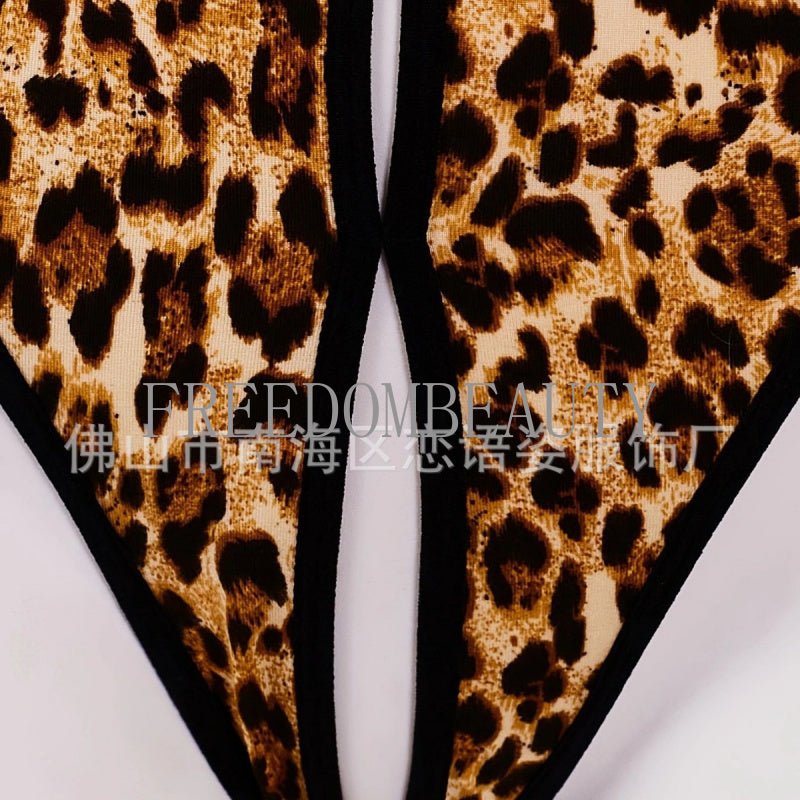 Freedombeauty | Sexy Lingerie Seduction Sexy Pure Desire Style Tight See-through Pajamas Short Skirt Open Crotch Homewear