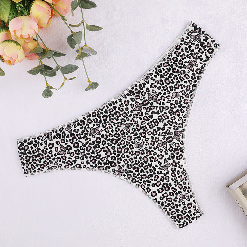 Freedombeauty | European and American New Pattern Briefs Breathable Sexy Underwear Low Waist T-Shaped Panties Lady Sexy T-Back