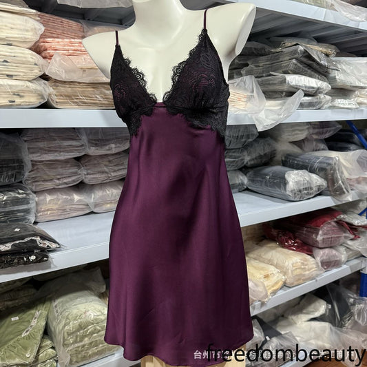 Freedombeauty | 70950 New dress suspender backless source wholesale sex pajamas nightgown, including removable chest pad