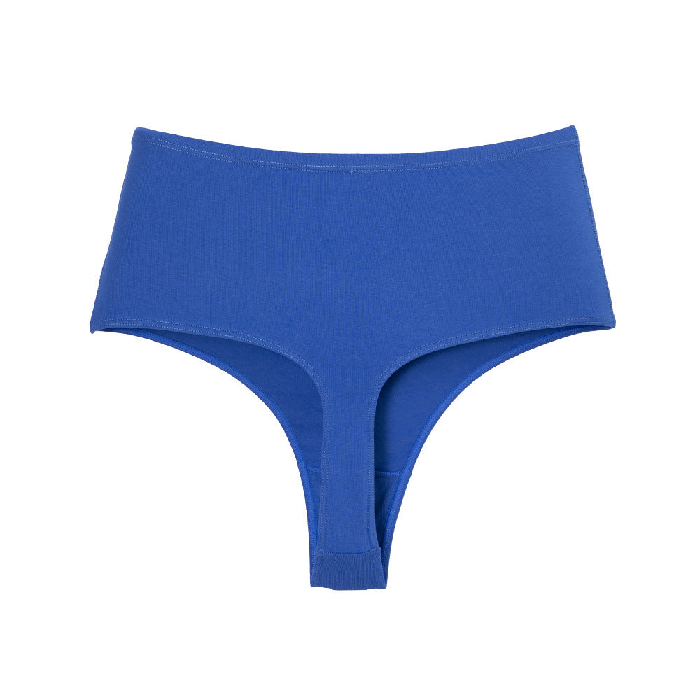 Freedombeauty | Women's Cotton Underwear plus Size High Waist Invisible G-string Breathable High Elastic High Slit Non-Khaki Crotch Briefs in Stock