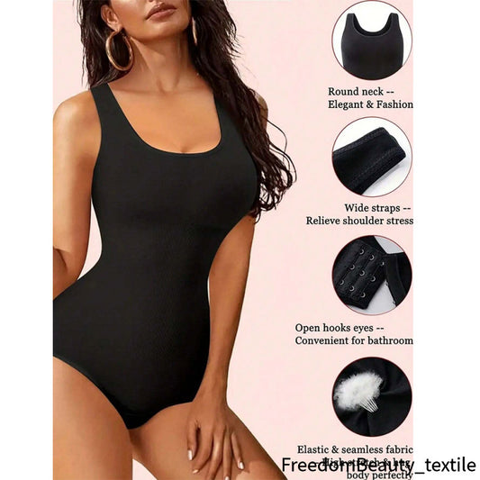 freedombeauty|European and American Plus Size Waist Cincher Butt Lifter Shapewear skims Shapewear Adjustable One-Piece Women's Shapewear Underwear