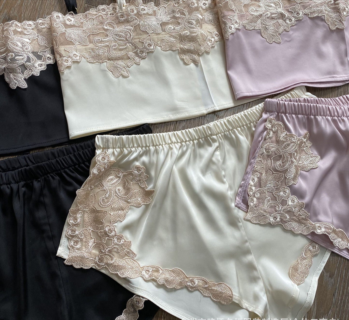 FREEDOMBEAUTY | 7021 Sex Set Pajamas, Sexy Embroidered Pajamas