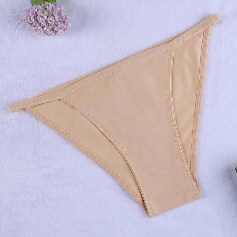 Freedombeauty | European and American Cotton Underwear Women's Bikini Women's Briefs Low Waist T-Back Support