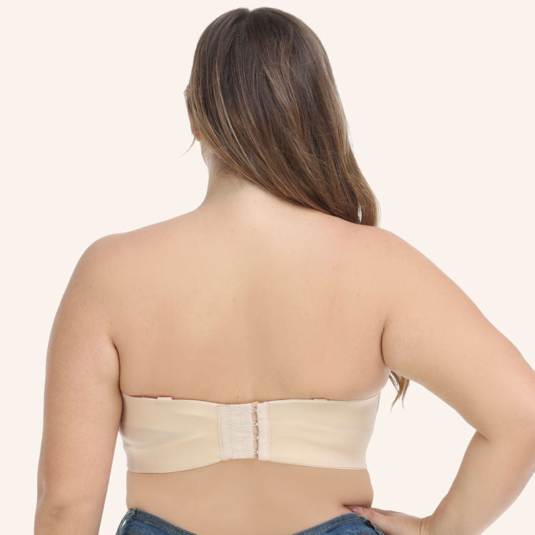 Freedombeauty | Silicone-Free Thin Cup European and American plus Size Non-Slip Bra Tube Top Underwear Wedding Bra Versatile Bcdefg