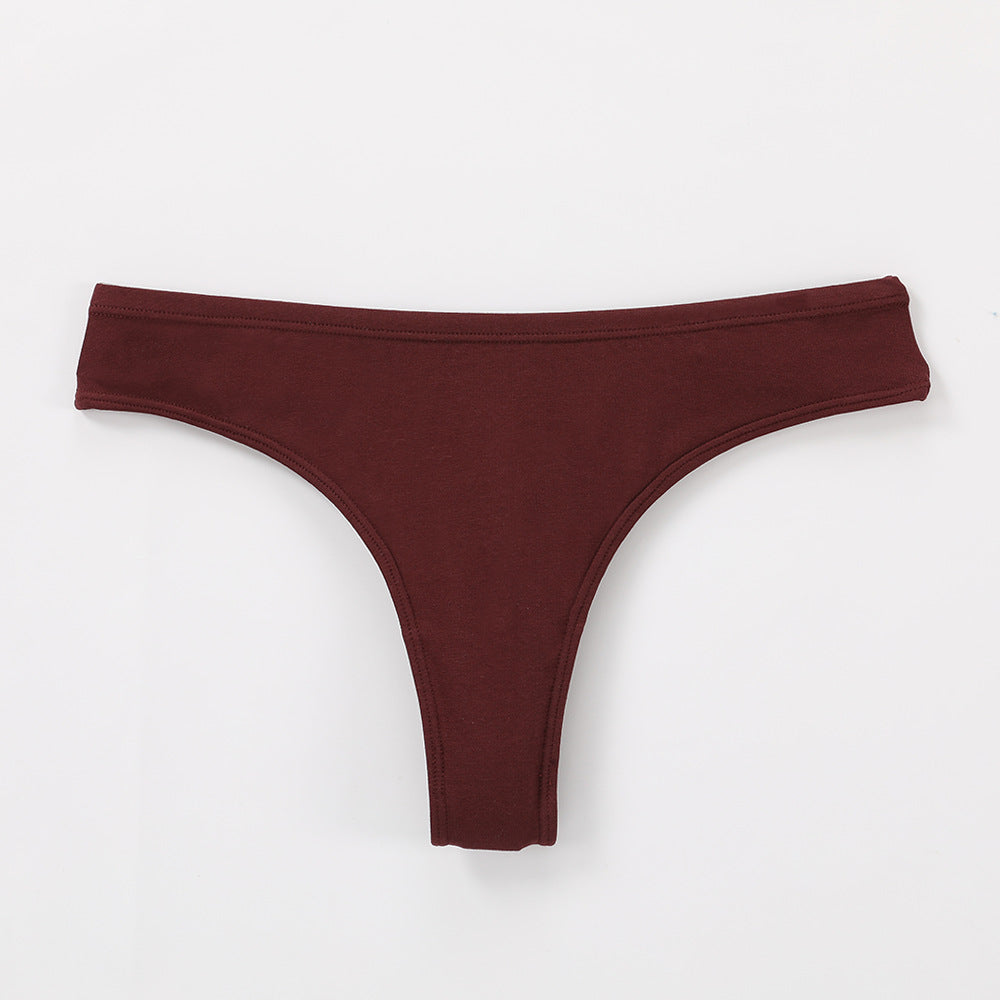 Freedombeauty | plus Size Underwear Pure Cotton Women's 150.00kg Wearable European and American Low Waist High Slit Briefs Sexy and Invisible Generation Hair