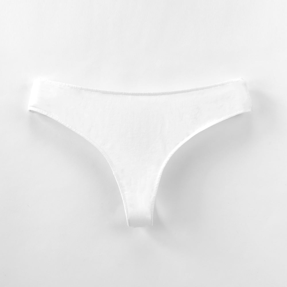 Freedombeauty | Women's Cotton Underwear European and American T-Back Sexy Low Waist Invisible Briefs in Stock