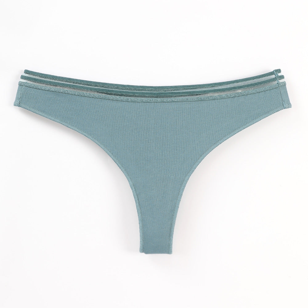Freedombeauty | T-String for Women Underwear Hot Sale 40S Combed Cotton Sexy Lady's Briefs Live Broadcast Best-Selling in Stock