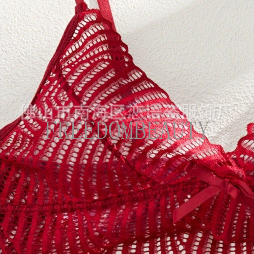 Freedombeauty | Thin Sexy Lace Push up Small Breasts No Fashion Pure Desire Style Sexy Sexy Suit Tight