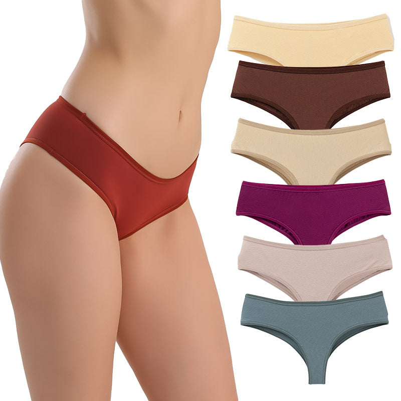 Freedombeauty | European and American plus Size Underwear Women's Hipster/Frenchcut Combed Cotton Briefs