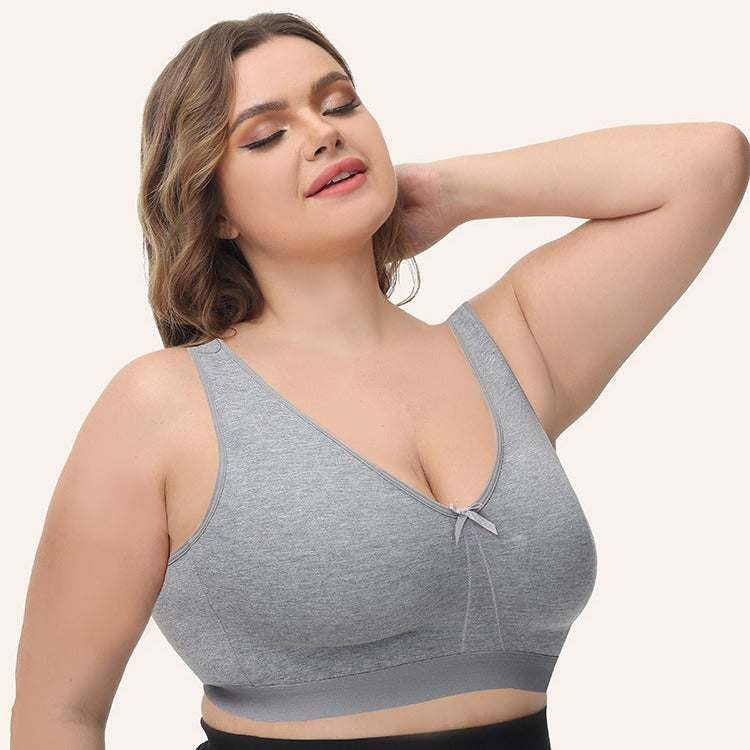 Freedombeauty | Direct Supply Stable Wireless Traceless plus Size Bra Full Cup 100.00kg Plump Girls Underwear