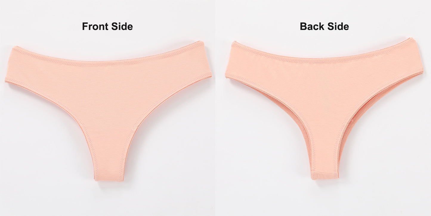 Freedombeauty | Women's T-Back Cotton Brazilian/Tanga Low Waist Sexy Briefs European Size Underwear