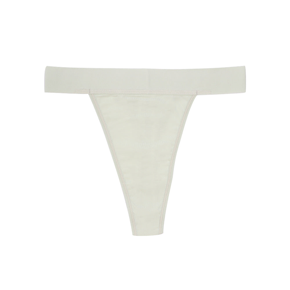 Freedombeauty | Underwear Pure Cotton Women's High Waist Non-Side Seam Women's Pure Cotton European and American Invisible G-string Sexy