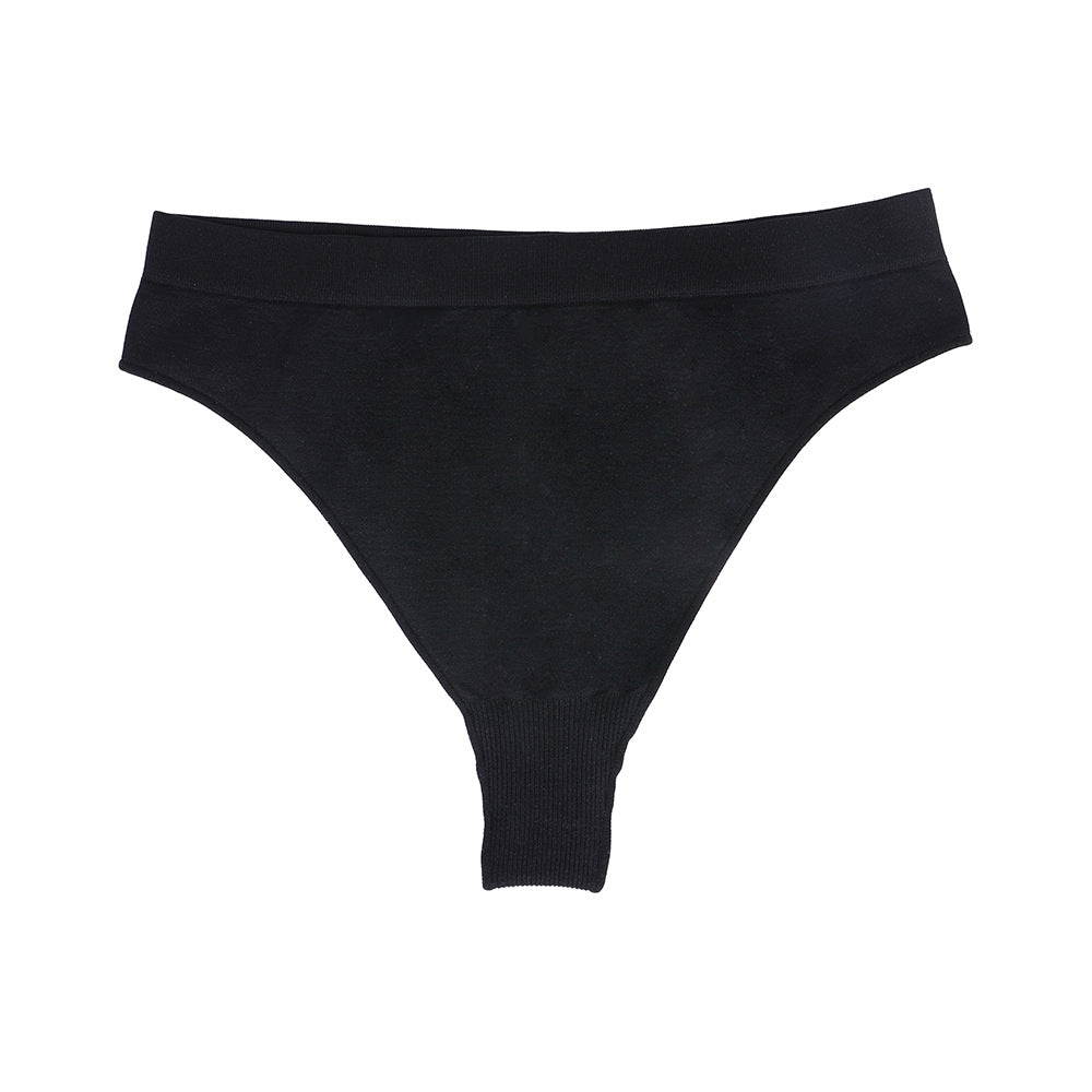 Freedombeauty | New Seamless Underwear Women's Solid Color Sexy Thong High Waist Nylon Summer Women's Underwear