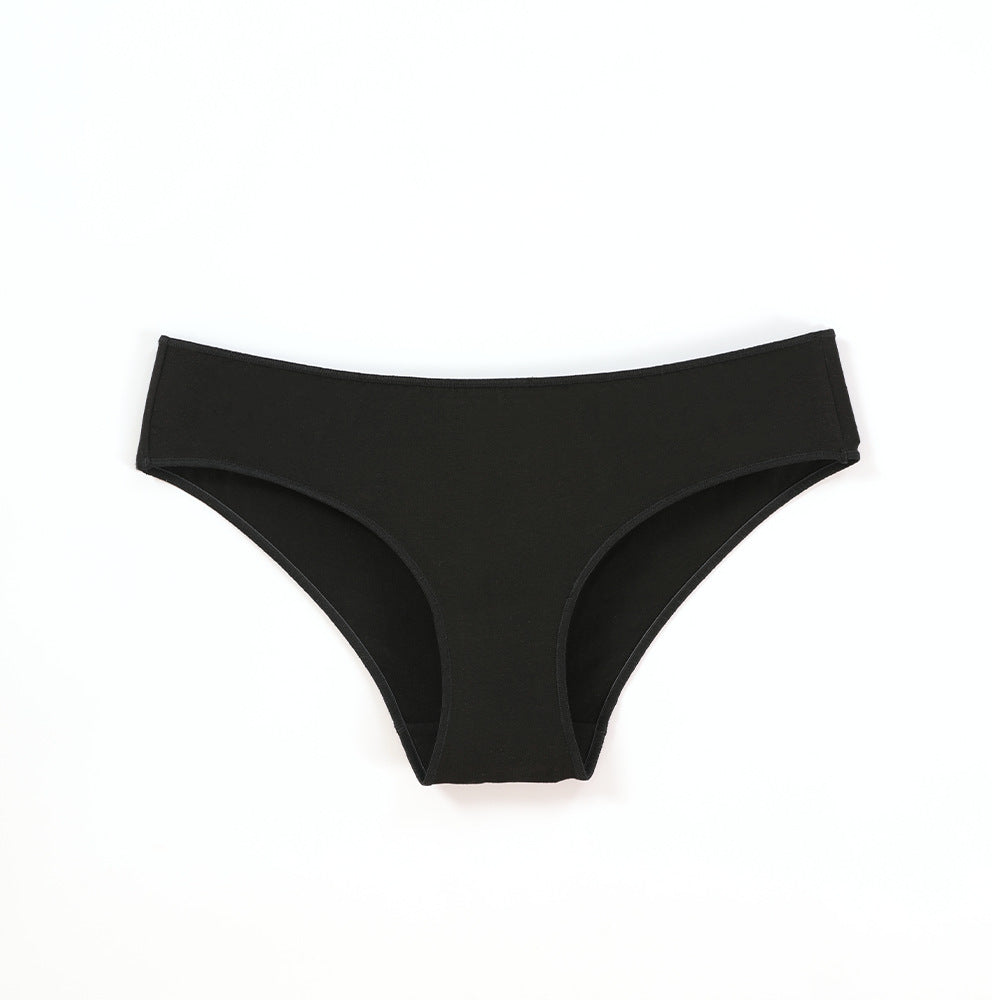 Freedombeauty | Low Waist Panties Cotton Women's Combed Cotton Pure Color Comfort Loose Invisible Body Briefs Support