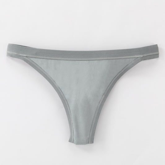 Freedombeauty | Customized 123 Sexy Cotton Underwear 40S Combed Cotton T-Back Breathable Comfortable Low Waist Underwear for Women