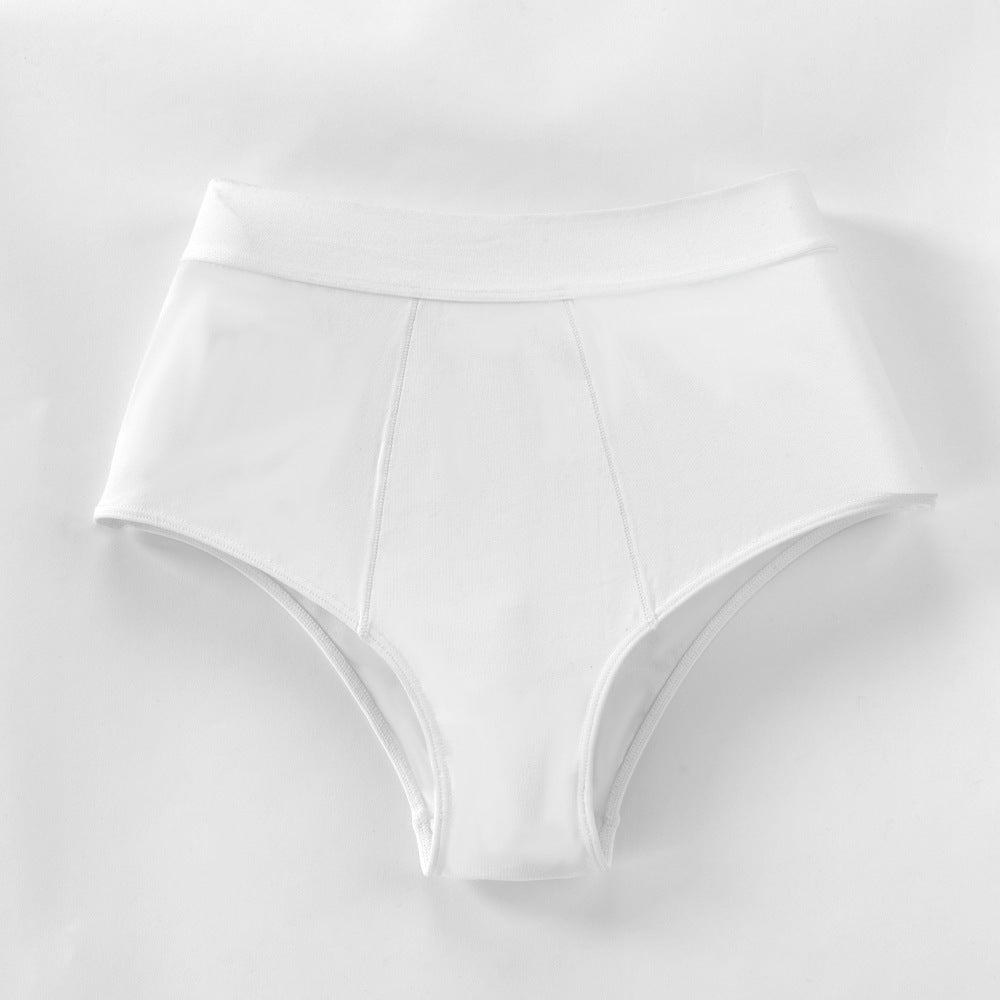 Freedombeauty | High Waist Large Size Ladies' Underwear Invisible and Breathable Combed Cotton Close-Fitting Briefs Popular Delivery Supported