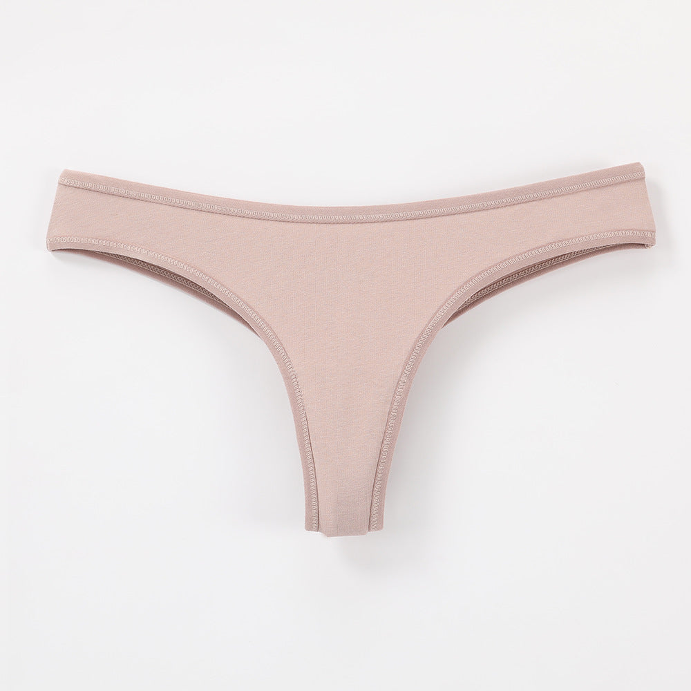 Freedombeauty | Large Size Ladies' Underwear Pure Cotton Sexy T-Back Temptation Invisible Briefs in Stock Hot Sale
