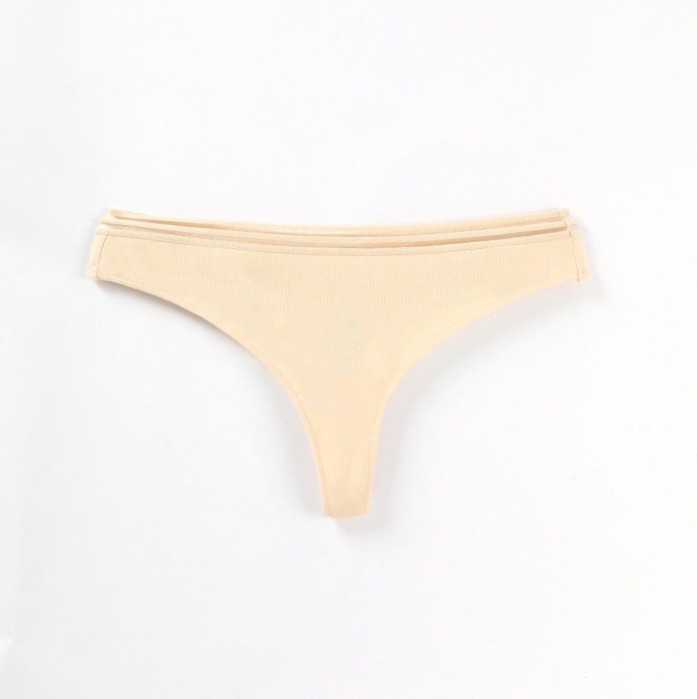 Freedombeauty | T-String for Women Underwear Hot Sale 40S Combed Cotton Sexy Lady's Briefs Live Broadcast Best-Selling in Stock