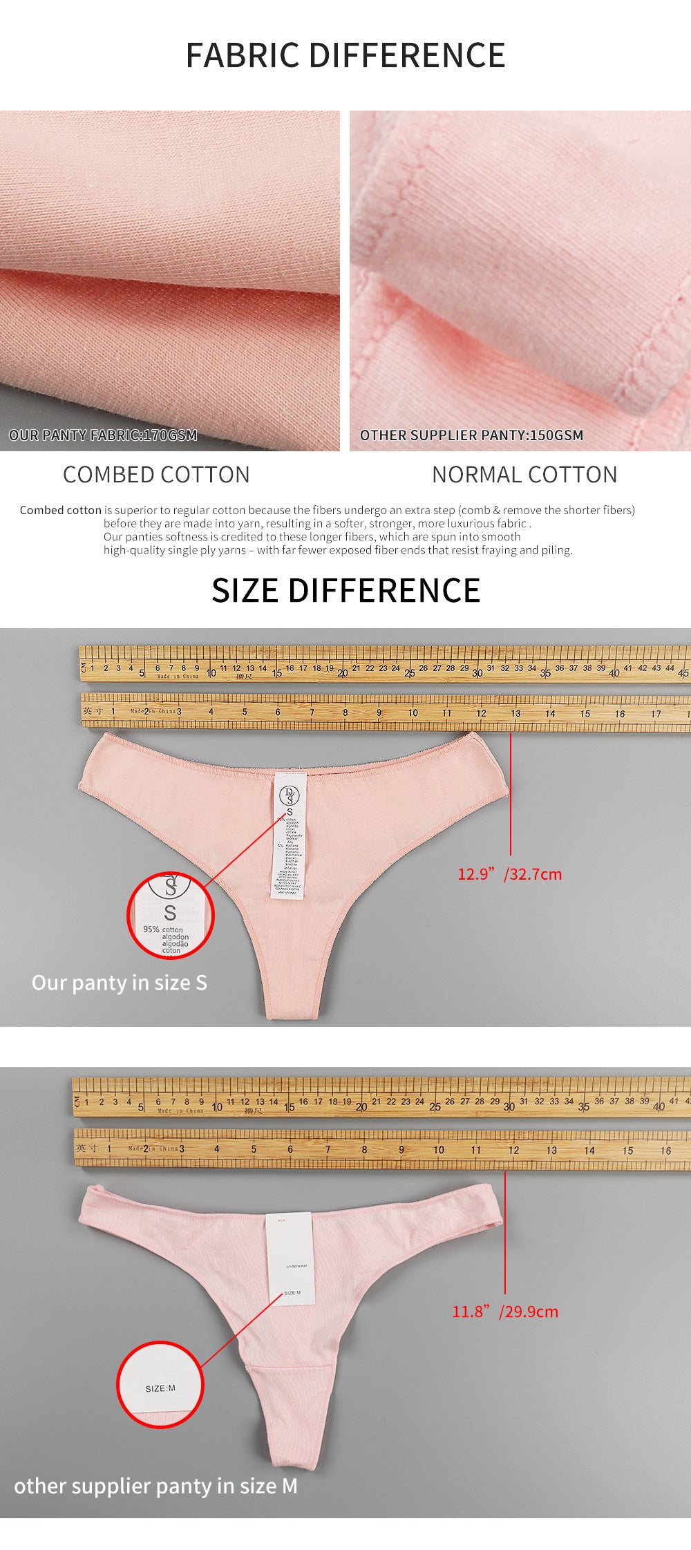 Freedombeauty | Women's T-Back Cotton Brazilian/Tanga Low Waist Sexy Briefs European Size Underwear