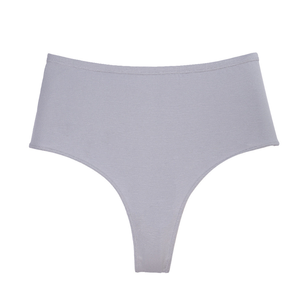 Freedombeauty | Women's Cotton Underwear plus Size High Waist Invisible G-string Breathable High Elastic High Slit Non-Khaki Crotch Briefs in Stock