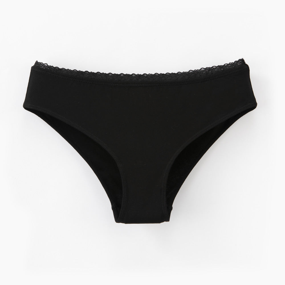 Freedombeauty | Lace Underwear Women's High/Frenchcut Combed Cotton Breathable Invisible Women's Briefs Sexy in Stock Generation Hair