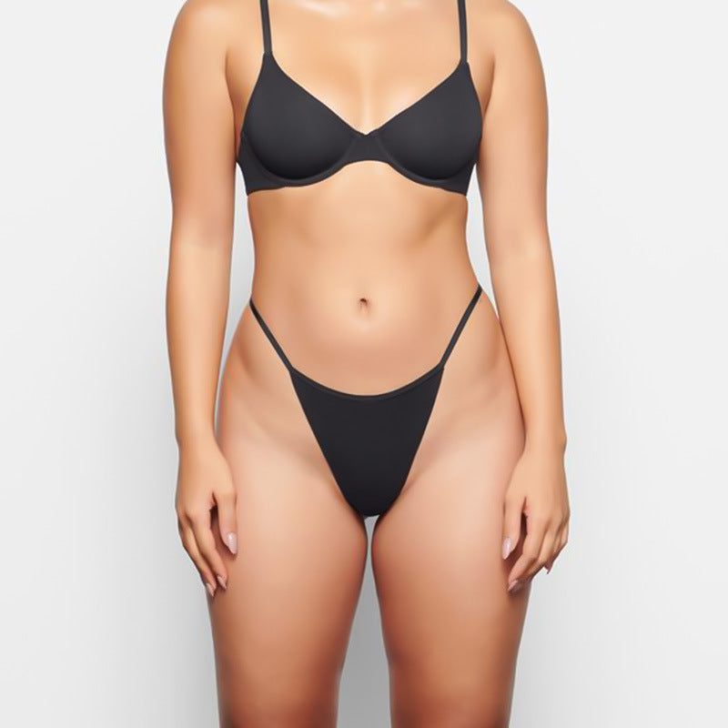 Freedombeauty | plus Size Underwear Women's Pure Cotton 150.00kg Thin Strap Invisible G-string Sexy Support