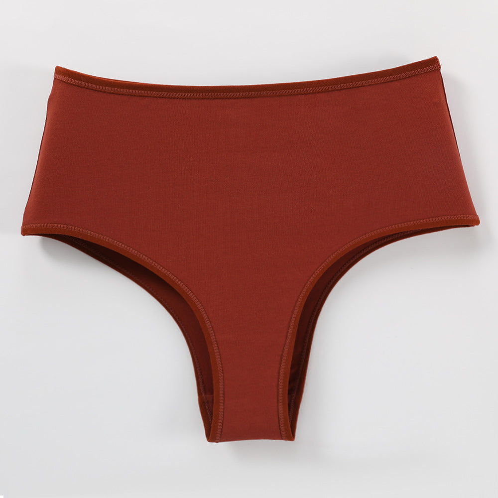Freedombeauty | Underwear Women's Dys130 High Waist European and American Ladies Briefs 40S Combed Cotton Comfortable Breathable plus Size Underwear